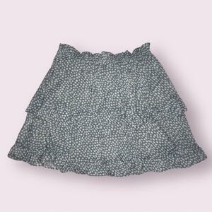 Petal + Pup Blue and White Floral Luda Layered Skirt 10